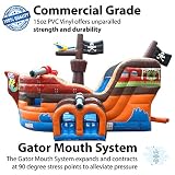 TentandTable Inflatable Bounce House with Slide for Kids 5-12 Large - Commercial Grade Bouncy House for Adults - Jump House, Includes Electric Air Blower - 19' L x 15' W x 14' H - Pirate Ship
